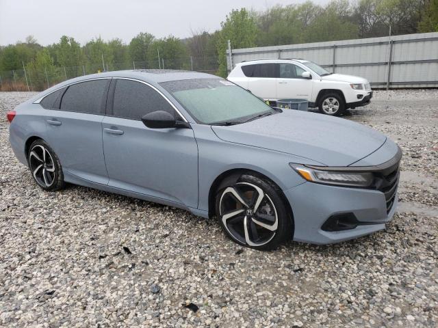 1HGCV2F30NA021333 - 2022 HONDA ACCORD SPORT BLUE photo 4