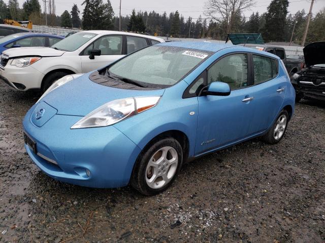 JN1AZ0CP7BT009284 - 2011 NISSAN LEAF SV BLUE photo 1