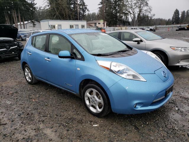 JN1AZ0CP7BT009284 - 2011 NISSAN LEAF SV BLUE photo 4