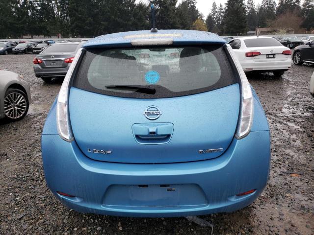 JN1AZ0CP7BT009284 - 2011 NISSAN LEAF SV BLUE photo 6