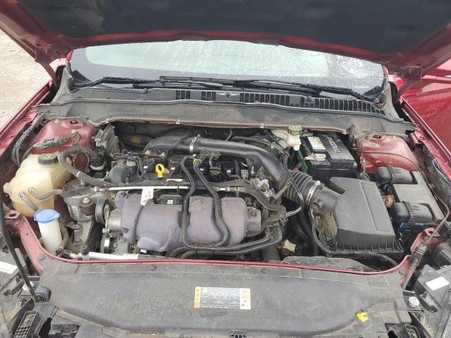 3FA6P0D92KR152787 - 2019 FORD FUSION TITANIUM RED photo 11