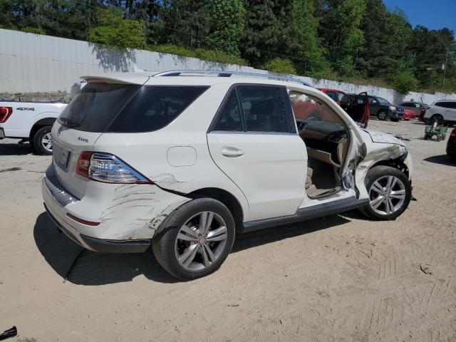 4JGDA5HB9CA010747 - 2012 MERCEDES-BENZ ML 350 4MATIC WHITE photo 3