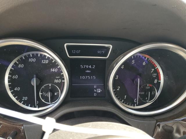 4JGDA5HB9CA010747 - 2012 MERCEDES-BENZ ML 350 4MATIC WHITE photo 9