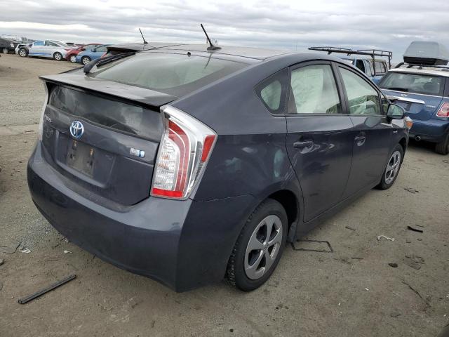 JTDKN3DU4E0373980 - 2014 TOYOTA PRIUS GRAY photo 3