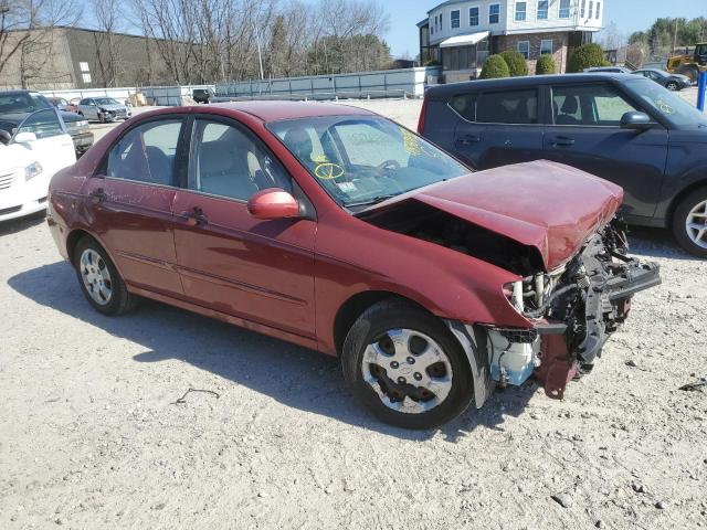 KNAFE222195665380 - 2009 KIA SPECTRA EX RED photo 4