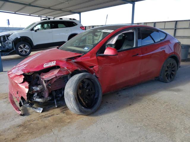 5YJYGAEE2MF115277 - 2021 TESLA MODEL Y RED photo 1