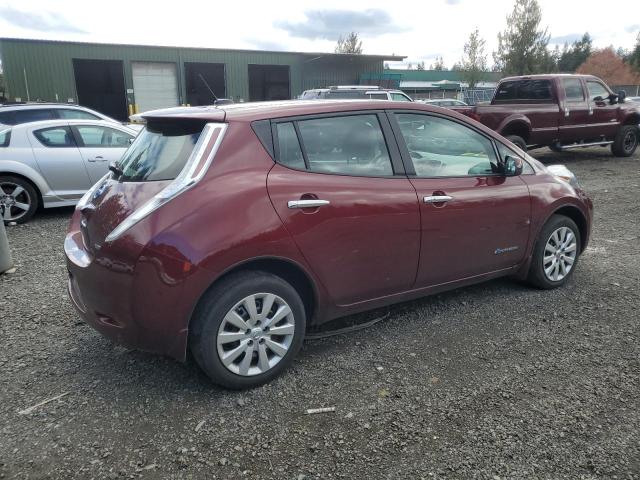 1N4AZ0CP0GC307461 - 2016 NISSAN LEAF S MAROON photo 3