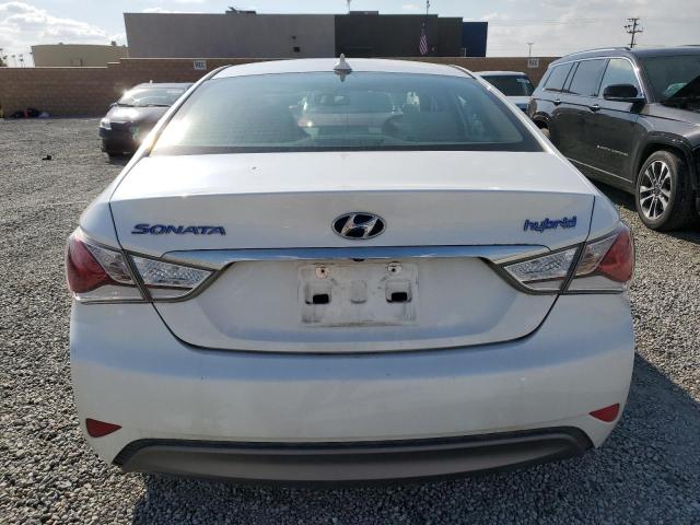 KMHEC4A42FA138465 - 2015 HYUNDAI SONATA HYBRID WHITE photo 6