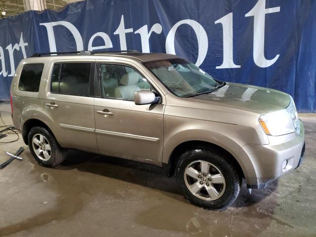 5FNYF3H53BB009704 - 2011 HONDA PILOT EXL TAN photo 4