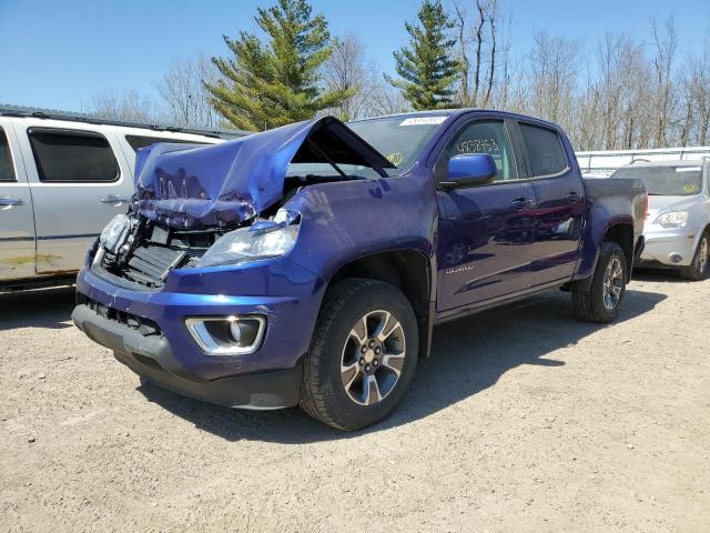 1GCGTDE35G1384653 - 2016 CHEVROLET COLORADO Z71 BLUE photo 1