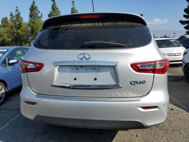 5N1AL0MNXEC529989 - 2014 INFINITI QX60 SILVER photo 6