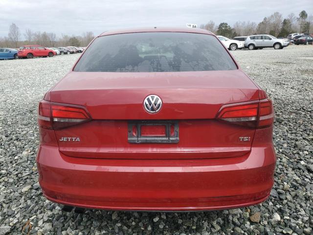 3VW2B7AJ9HM264665 - 2017 VOLKSWAGEN JETTA S RED photo 6