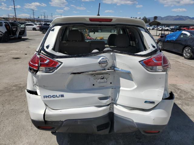 5N1AT2ML7EC775697 - 2014 NISSAN ROGUE S WHITE photo 6