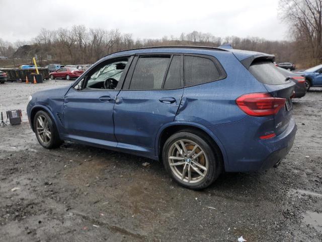 5UXTY5C06M9H42677 - 2021 BMW X3 XDRIVE30I BLUE photo 2