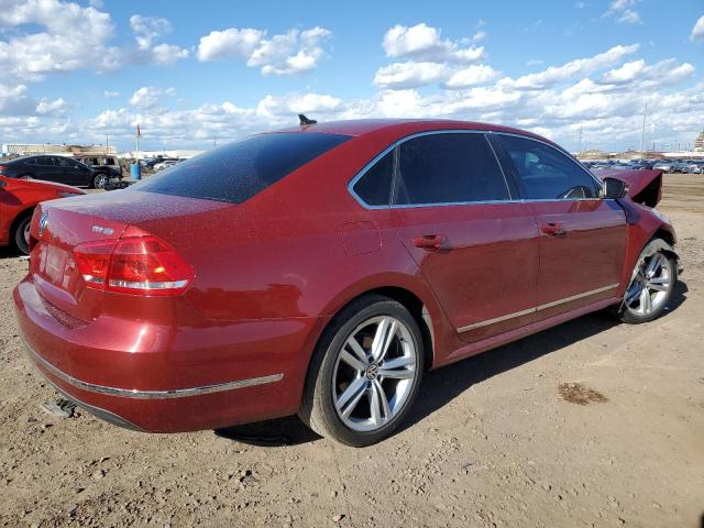 1VWBV7A33FC052075 - 2015 VOLKSWAGEN PASSAT SE RED photo 3