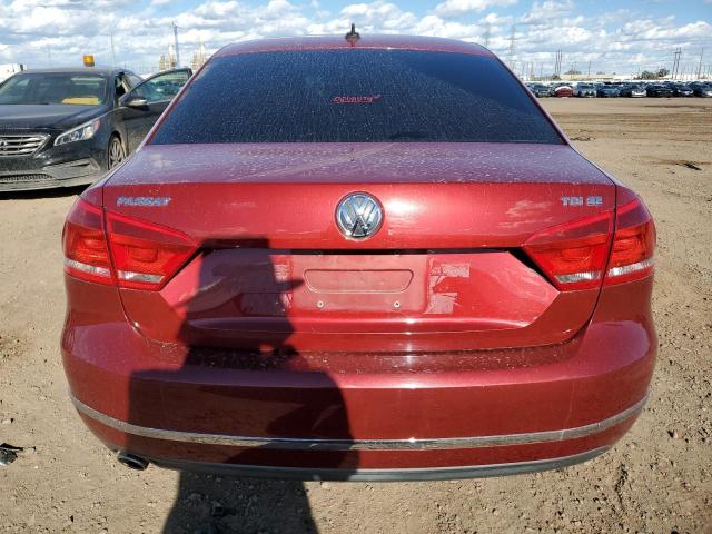 1VWBV7A33FC052075 - 2015 VOLKSWAGEN PASSAT SE RED photo 6