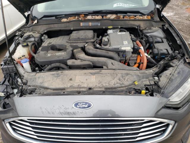 3FA6P0LU8KR166389 - 2019 FORD FUSION SE CHARCOAL photo 11