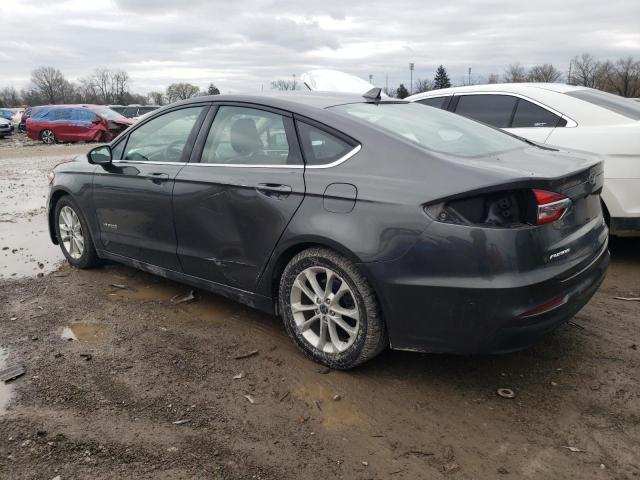 3FA6P0LU8KR166389 - 2019 FORD FUSION SE CHARCOAL photo 2