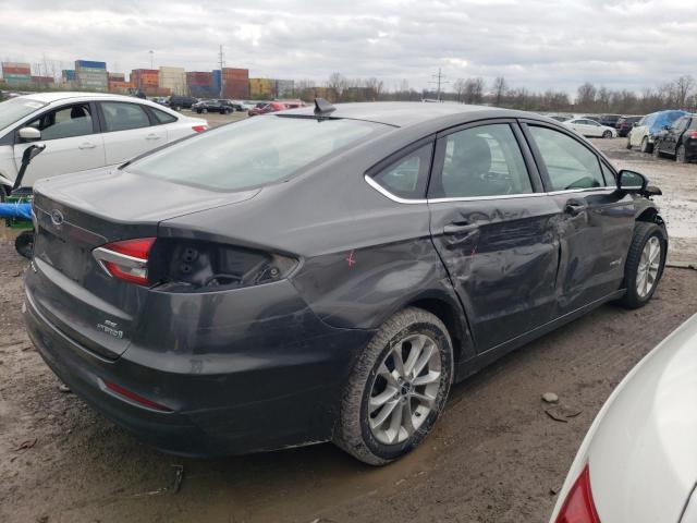 3FA6P0LU8KR166389 - 2019 FORD FUSION SE CHARCOAL photo 3