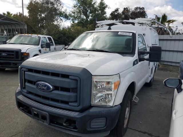 1FDRF3A64DEB92487 - 2013 FORD F350 SUPER DUTY WHITE photo 1