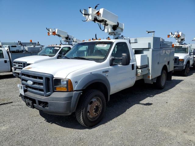 1FDXF47Y47EA14914 - 2007 FORD F450 SUPER DUTY WHITE photo 1