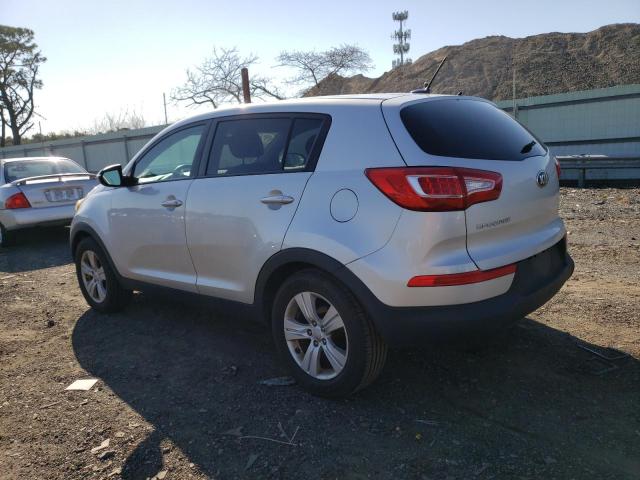 KNDPB3A21D7489645 - 2013 KIA SPORTAGE BASE SILVER photo 2