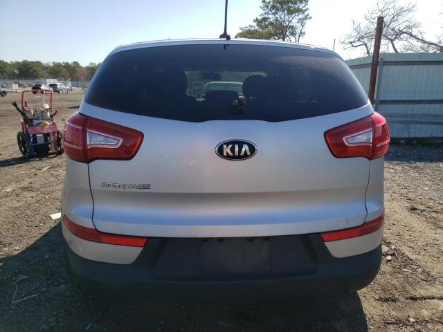 KNDPB3A21D7489645 - 2013 KIA SPORTAGE BASE SILVER photo 6