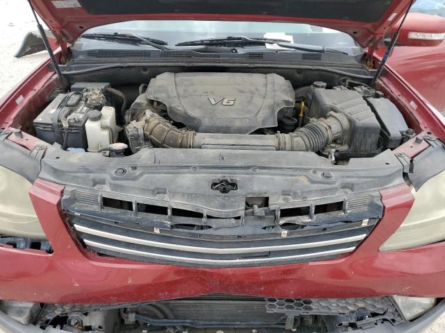 KNDJJ741495027375 - 2009 KIA BORREGO LX MAROON photo 12