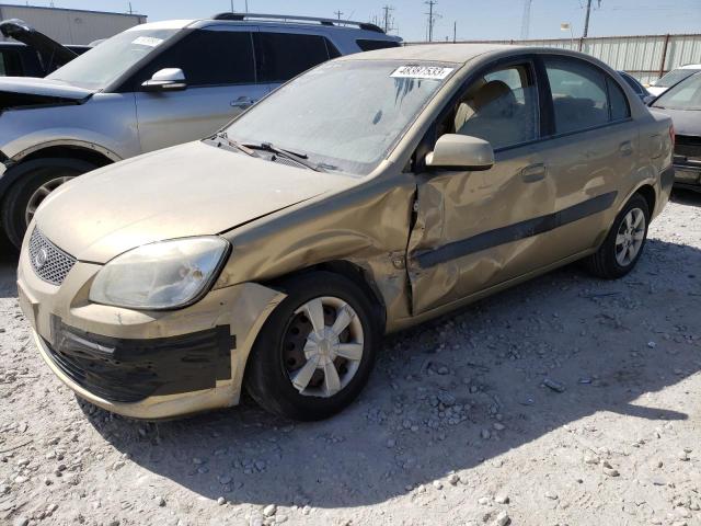 KNADE123266133457 - 2006 KIA RIO BEIGE photo 1