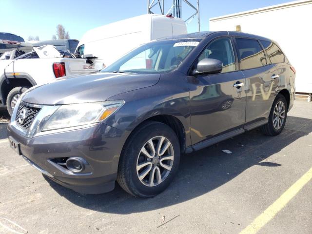 5N1AR2MN4EC660443 - 2014 NISSAN PATHFINDER S GRAY photo 1