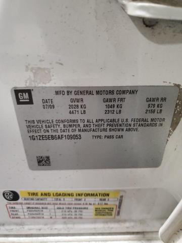 1G1ZE5EB6AF109053 - 2010 CHEVROLET MALIBU LTZ თეთრი ფოტო 12