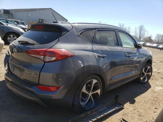 KM8J3CA29GU208485 - 2016 HYUNDAI TUCSON LIMITED GRAY photo 3