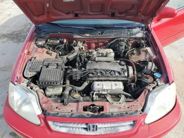 1HGEJ8246YL085570 - 2000 HONDA CIVIC EX RED photo 11