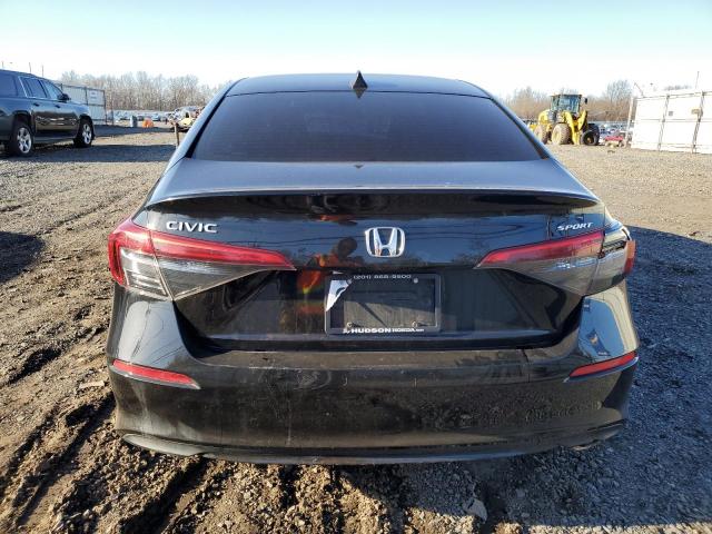 2HGFE2F56NH565108 - 2022 HONDA CIVIC SPORT BLACK photo 6