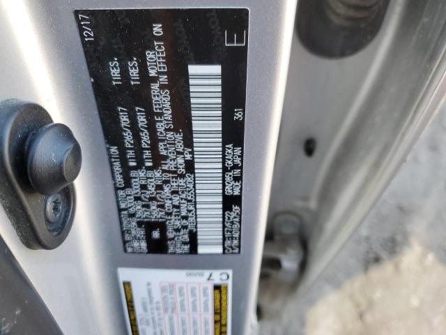 JTEBU5JR1J5534082 - 2018 TOYOTA 4RUNNER SR5/SR5 PREMIUM SILVER photo 13