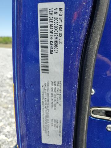 2C3CDXCT2MH598307 - 2021 DODGE CHARGER R/T BLUE photo 13