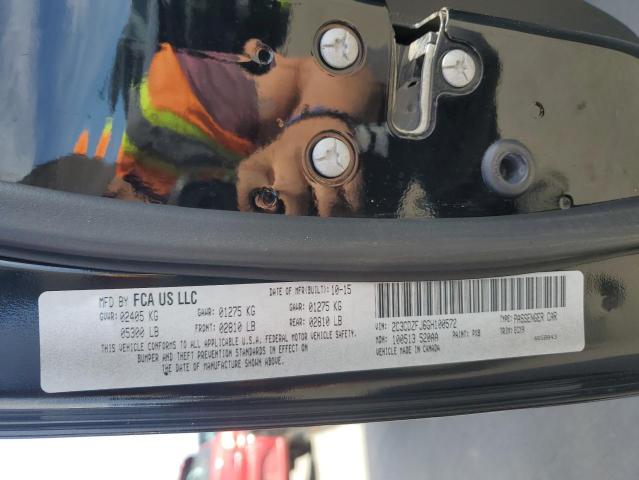 2C3CDZFJ6GH100572 - 2016 DODGE CHALLENGER R/T SCAT PACK BLACK photo 12