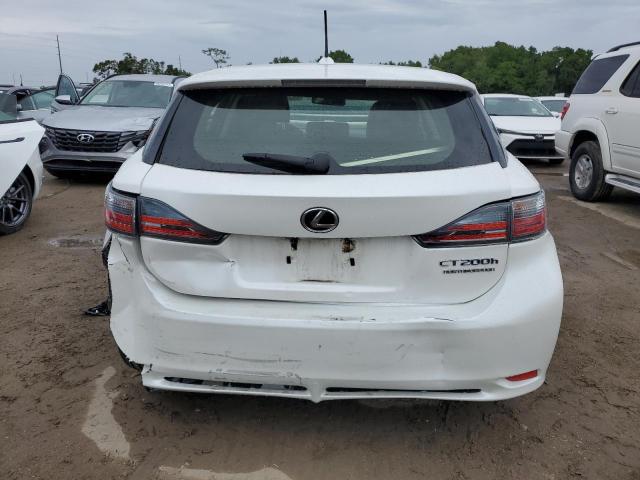 JTHKD5BH4D2125184 - 2013 LEXUS CT 200 WHITE photo 6