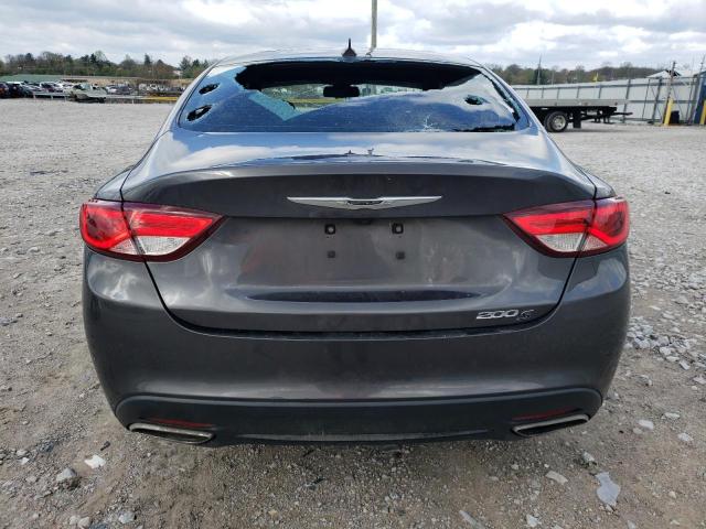 1C3CCCBG8FN706603 - 2015 CHRYSLER 200 S GRAY photo 6