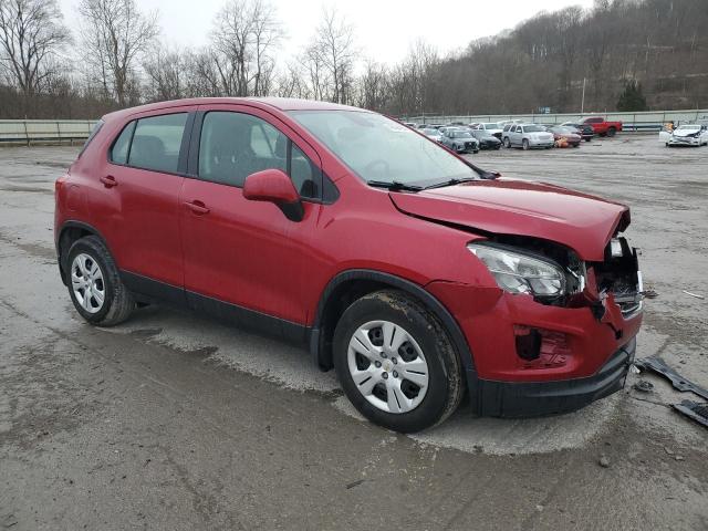 KL7CJKSBXFB238338 - 2015 CHEVROLET TRAX LS BURGUNDY photo 4