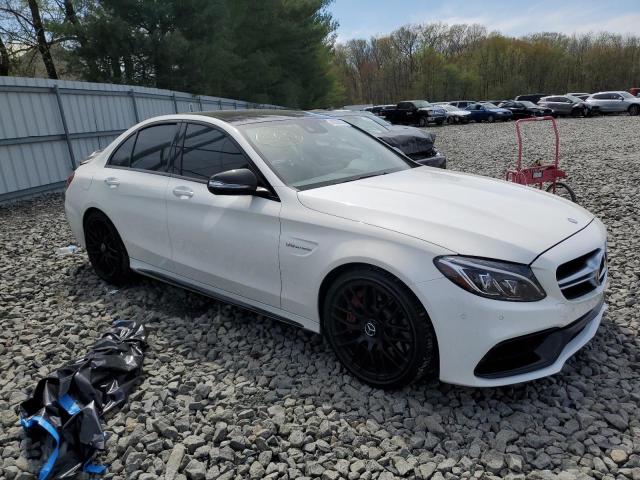 55SWF8HB2FU076910 - 2015 MERCEDES-BENZ C 63 AMG-S WHITE photo 4