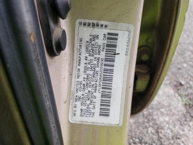 1Y1SK5268SZ059230 - 1995 GEO PRIZM BASE Kahverengi fotoğraf 12