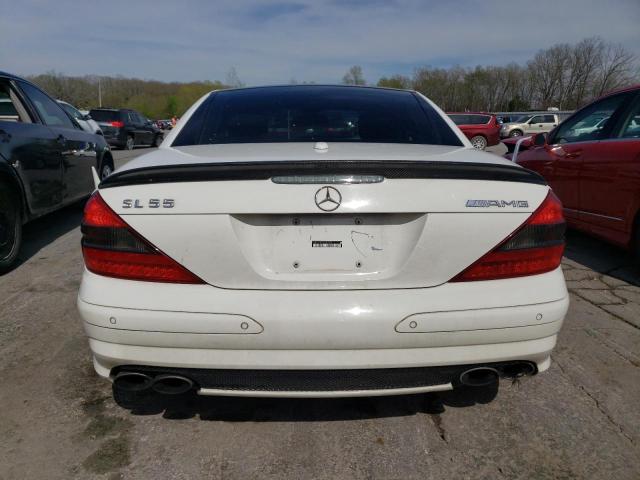 WDBSK74F06F111923 - 2006 MERCEDES-BENZ SL 55 AMG WHITE photo 6