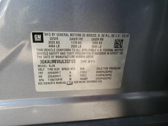 3GKALMEV8JL332123 - 2018 GMC TERRAIN SLE 灰色 照片 14