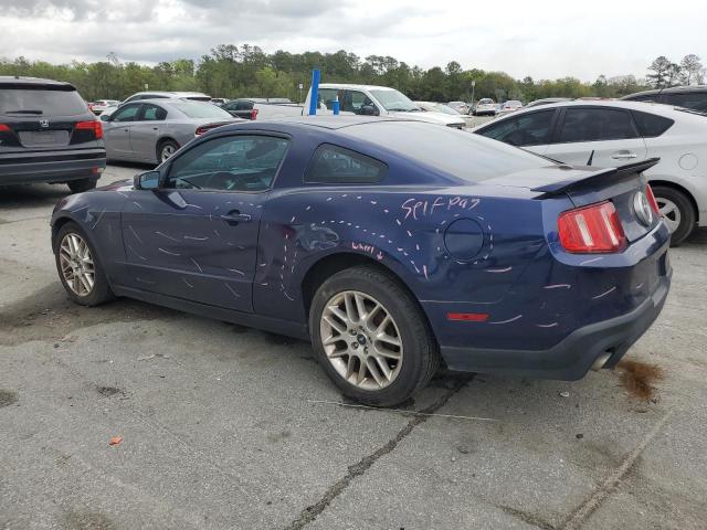 1ZVBP8AM0C5277272 - 2012 FORD MUSTANG BLUE photo 2