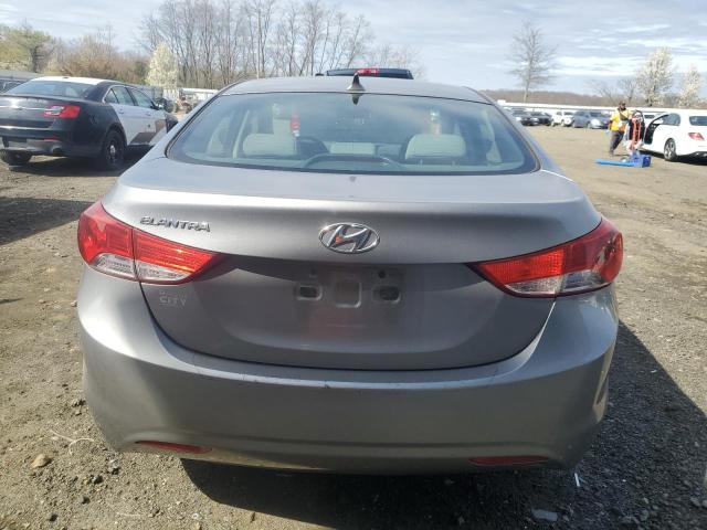 KMHDH4AE9DU617273 - 2013 HYUNDAI ELANTRA GLS GRAY photo 6