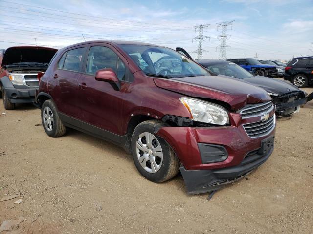 3GNCJKSBXGL257045 - 2016 CHEVROLET TRAX LS MAROON photo 4