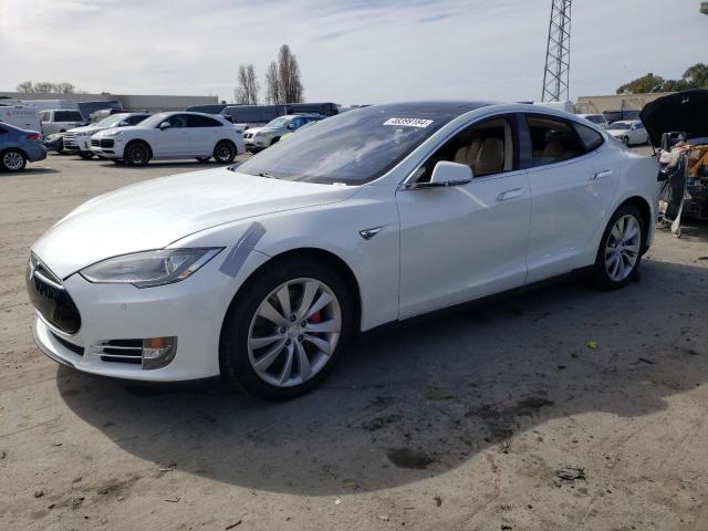5YJSA1H17EFP37214 - 2014 TESLA MODEL S თეთრი ფოტო 1