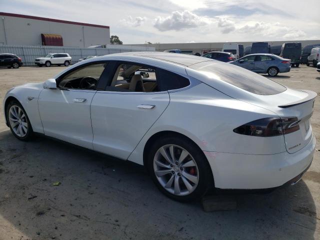 5YJSA1H17EFP37214 - 2014 TESLA MODEL S თეთრი ფოტო 2