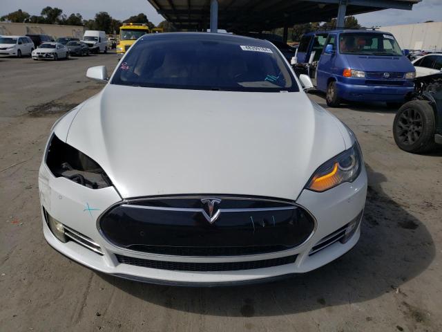 5YJSA1H17EFP37214 - 2014 TESLA MODEL S თეთრი ფოტო 5